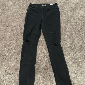 Old Navy High Rise Black Skinny Jeans
